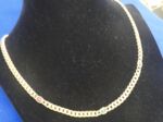 Collier - Panzer Goldkette mit Edelsteinen -Rubin - Smaragd - Saphir