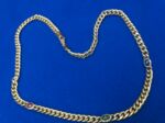 Collier - Panzer Goldkette mit Edelsteinen -Rubin - Smaragd - Saphir