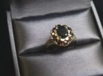 Vintage Goldring mit Granaten