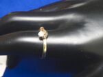 Goldener Designer Damen Ring 14 Karat mit Brilliant