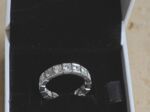 Exklusiver Diamant Ring 14 Karat WG Memoire Ring