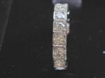 Exklusiver Diamant Ring 14 Karat WG Memoire Ring