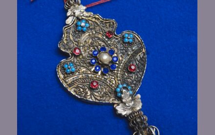Trachten Silber Miedernadel 1850 - 1870 Biedermeier - Historismus