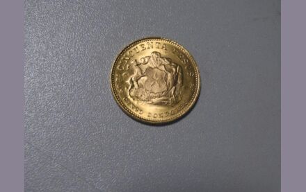 Goldm&uuml;nze 50 Pesos Chile Pr&auml;gejahr 1970 Feingold