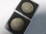 2 x 5 Deutsche Mark Bundesrepublik Deutschland Jahrgang 1958 Pr&auml;gest&auml;tte F