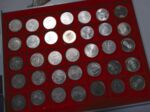 Konvolut 5 Deutsche Mark - Diverse - 35 St&uuml;ck im Sammler Case