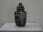 Deckel Vase - Kobalt