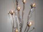 Stehlampe - Edelstahl /Glas Unikat