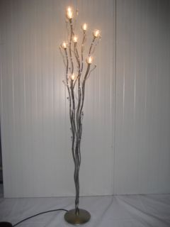 Stehlampe - Edelstahl /Glas Unikat
