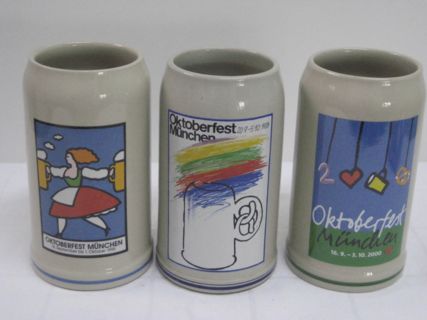 Oktoberfest Jahreskrüge - 1986 / 1995 / 200