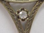 Collier - 14Karat mit weißen Saphir und Rubin um 1900