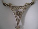 Collier - 14Karat mit weißen Saphir und Rubin um 1900