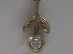 Collier - 14 Karat mit Perlen und Diamanten um 1900