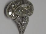Art Deco - Diamant Platin Anhänger