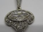 Art Deco - Diamant Platin Anhänger