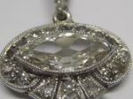 Art Deco - Diamant Platin Anhänger