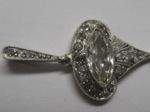 Art Deco - Diamant Platin Anhänger