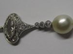 Art Deco - Diamant Platin Anhänger