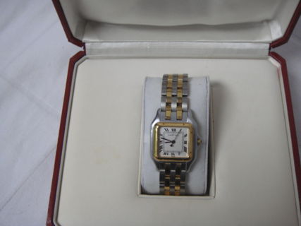 CARTIER Panthere - Vintage - Stahl / Gold Damenuhr