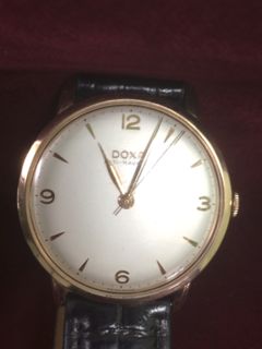 DOXA Uhr 18 Karat Gold Vintage aus den 50 er Jahren