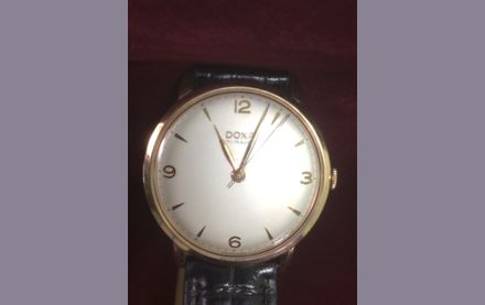 DOXA Uhr 18 Karat Gold Vintage aus den 50 er Jahren