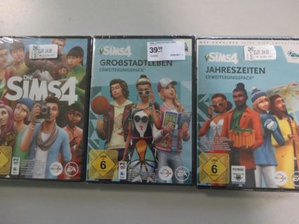 SIMS 4 PC DVD 3 Stück