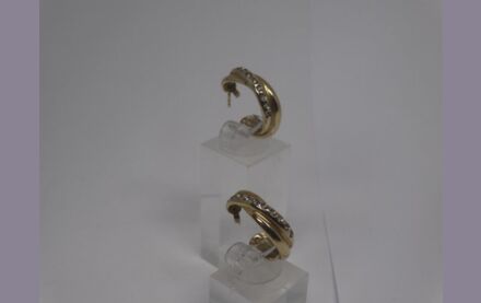 Ohrstecker - Creolen 585 er Gold mit Brillanten