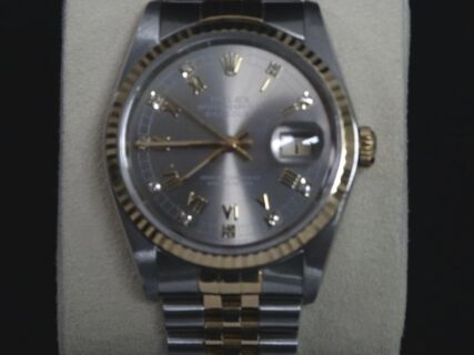 ROLEX Uhr Datejust Unisex 36 - Stahl Gold - Vintage