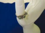 Antiker Silberring - Indianer Ring mit 3 Türkissteinen - 925 er