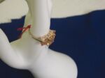 Goldring mit 3 Citrin Steinen 375 er