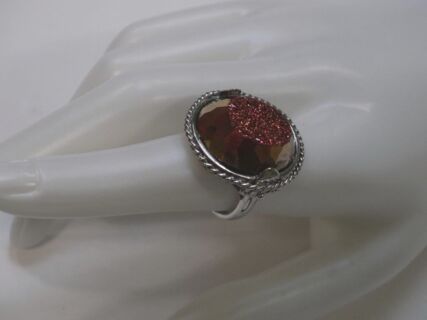 Solitär - Ring Achat - Druse 925