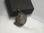 Seltener Anhänger - Silber - Besatz - Pendant Golden Peach