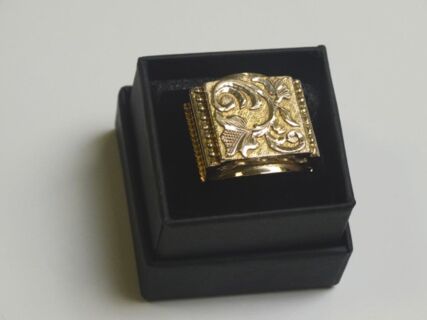 Herrenring - Siegelring - groß - 14 Karat - 585 er Gold
